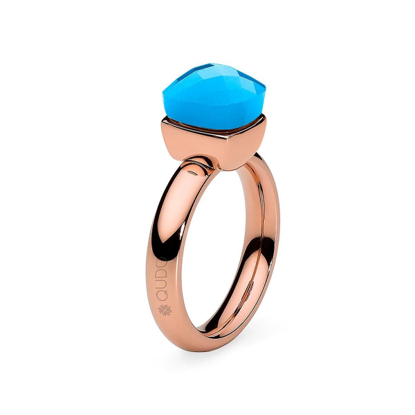 Кольцо Qudo Firenze blue opal 17.2 мм 610549/17.2 BL/RG размер 17,2