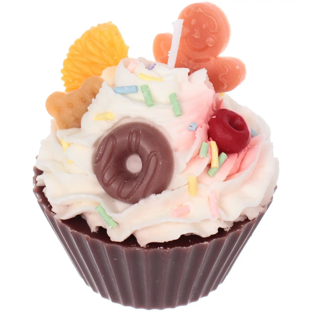 Свеча «Сладкое пироженое» 8*5 см (110 гр), (упаковка 8*8*10 см)