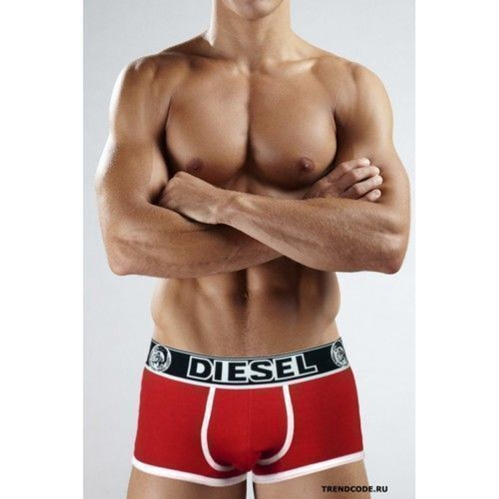 Мужские трусы хипсы красные Diesel