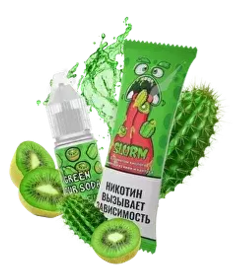 Жидкость (М) Slurm (10 мл, 15 мг SALT) Green Sour Soda