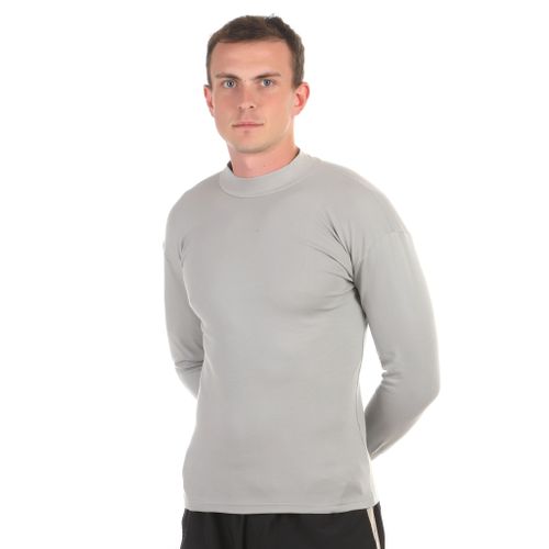 Мужской комплект нательного белья (лонгслив и кальсоны) серый утепленный  QianBA