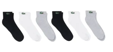 Теннисные носки Lacoste Socks 6P - white/grey/black