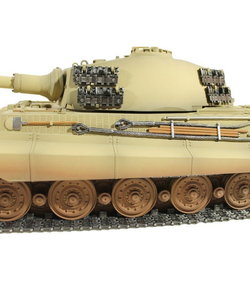 Р/У танк Torro King Tiger (башня Henschel) 1/16 2.4G, ИК-пушка, деревянная коробка