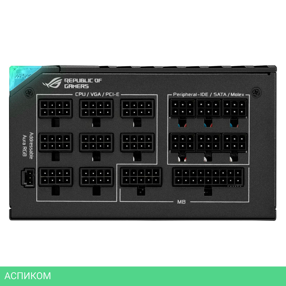 Блок питания ASUS ROG-THOR-1000P2-Gaming 1000W (90YE00L4-B0NA00)