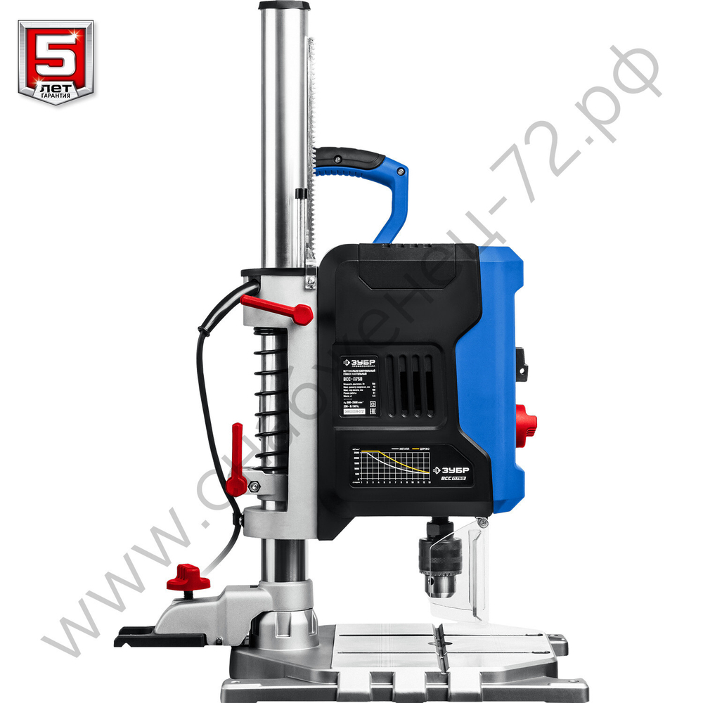 ЗУБР 750 Вт, 13 мм, вертикально - сверлильный станок, Профессионал (ВСС-П750)