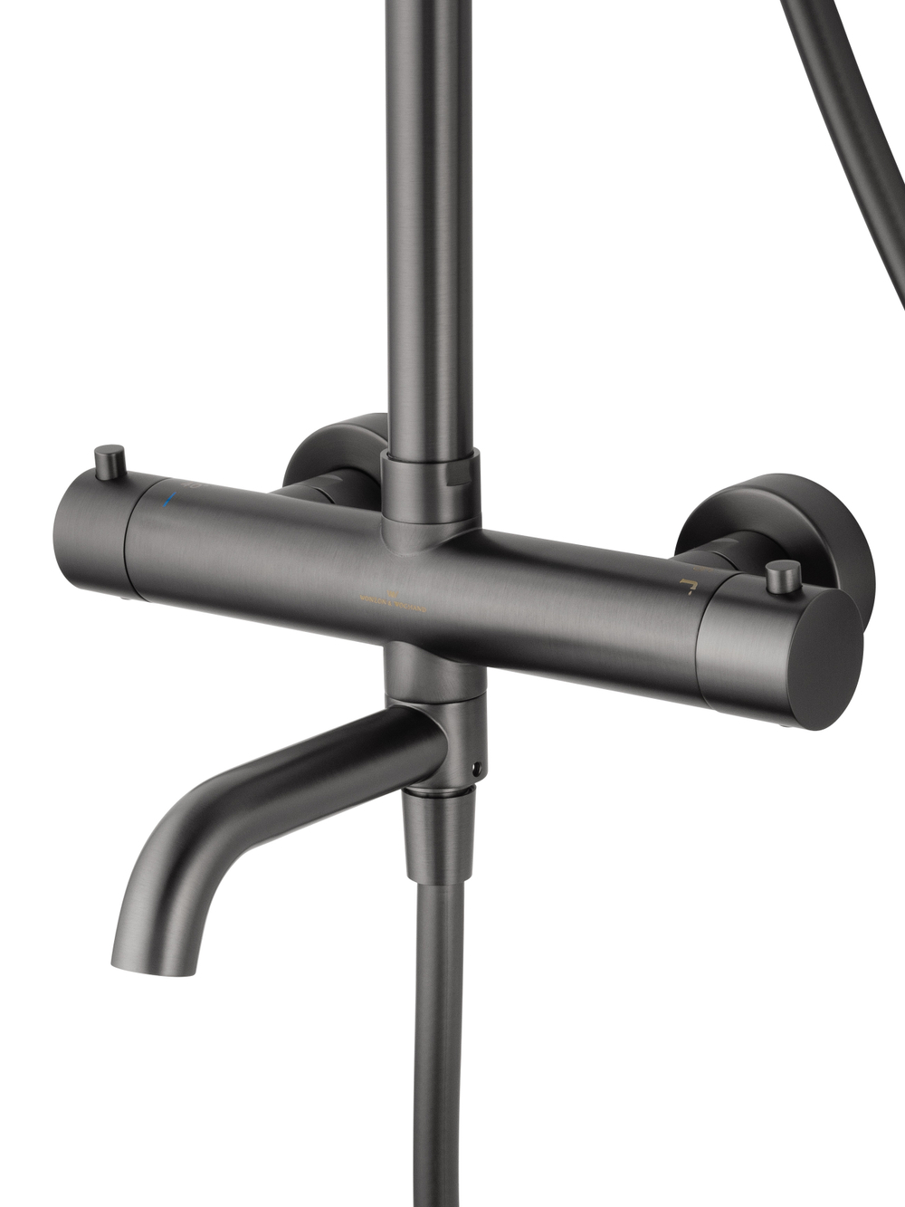 Душевая система с термостатом WONZON & WOGHAND STICK, Темный графит (WW-88739903-BGM)