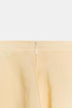 ZARA ЮБКА ZW COLLECTION, ЦВЕТ СЛИВОЧНОГО МАСЛА