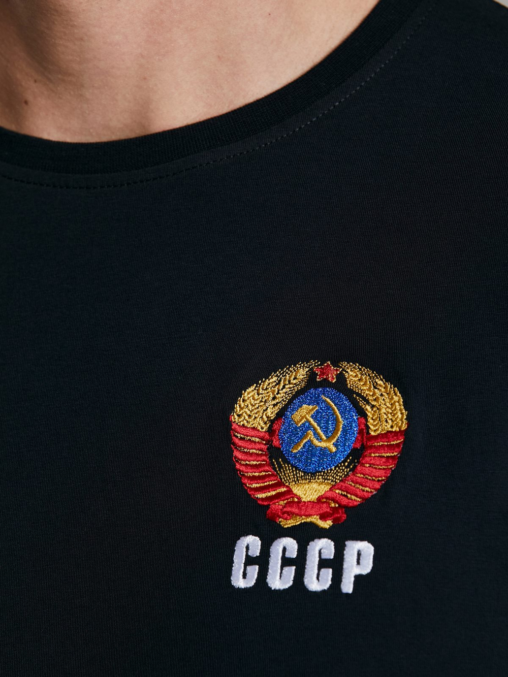 Футболка с символикой СССР 66M-RT-1590/1 черная