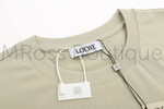 Базовая бежевая футболка Loewe премиум класса