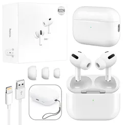 Гарнитура EW51 Bluetooth HOCO белая (c шумоподавлением)