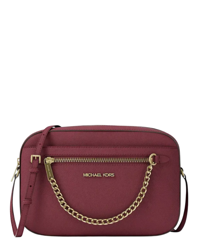 Кросс-боди Michael Kors Jet Set Saffiano Leather | Вишневый