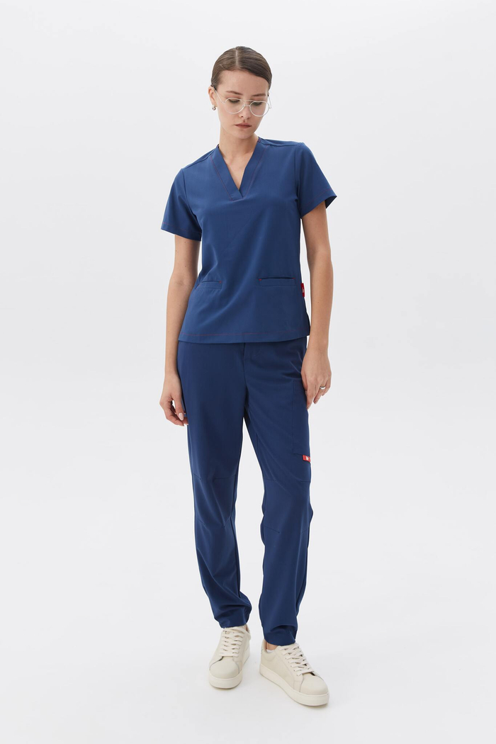 Джоггеры медицинские унисекс Кайтеки, индиго