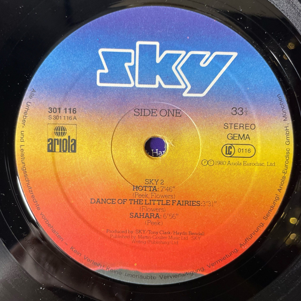 Винтажная виниловая пластинка LP Sky 2 (Германия 1980)