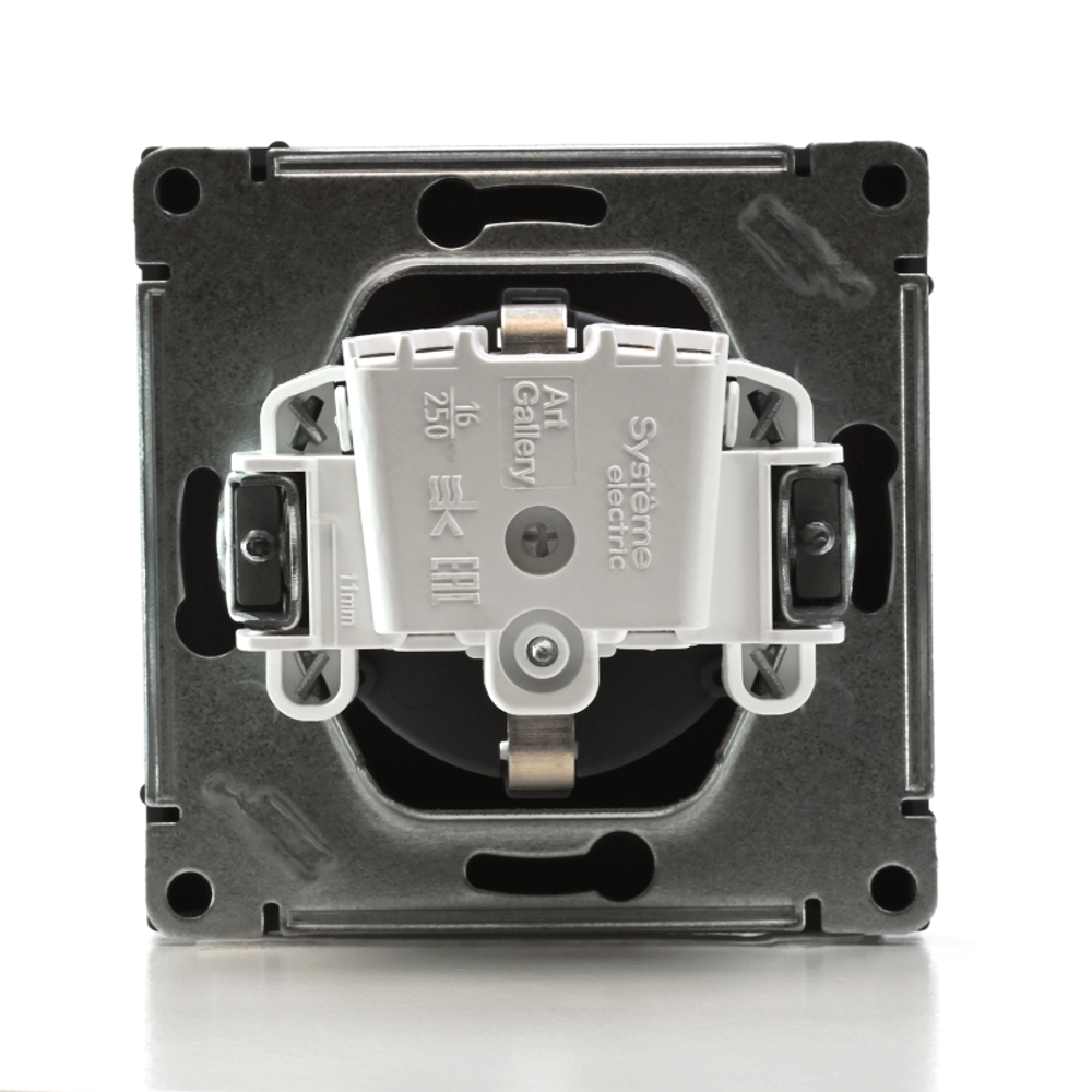 Розетка ArtGallery 16А с заземл. механизм грифель SE GAL000743