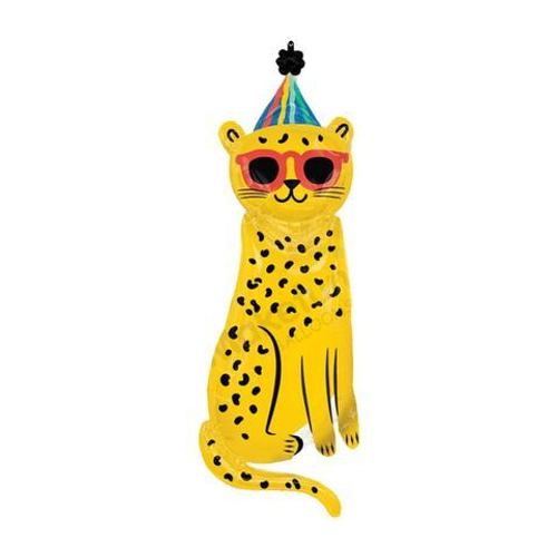 К Фигура, Леопард в очках и колпаке, 46''/48*114 см