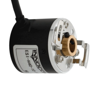 Инкрементальный энкодер INNOCONT ESI-H40-10-1024-6-L-5 D=40мм, полый вал 10мм, 1024 имп/об, 5VDC, выход TTL, IP54, -20…+80°C, радиальный кабель 2м