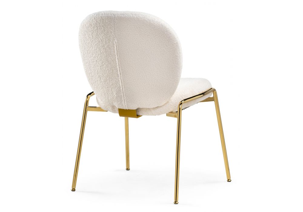 Стул на металлокаркасе Kalipso 1 white / gold