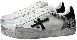 Premiata 483 Print Edition White Grey