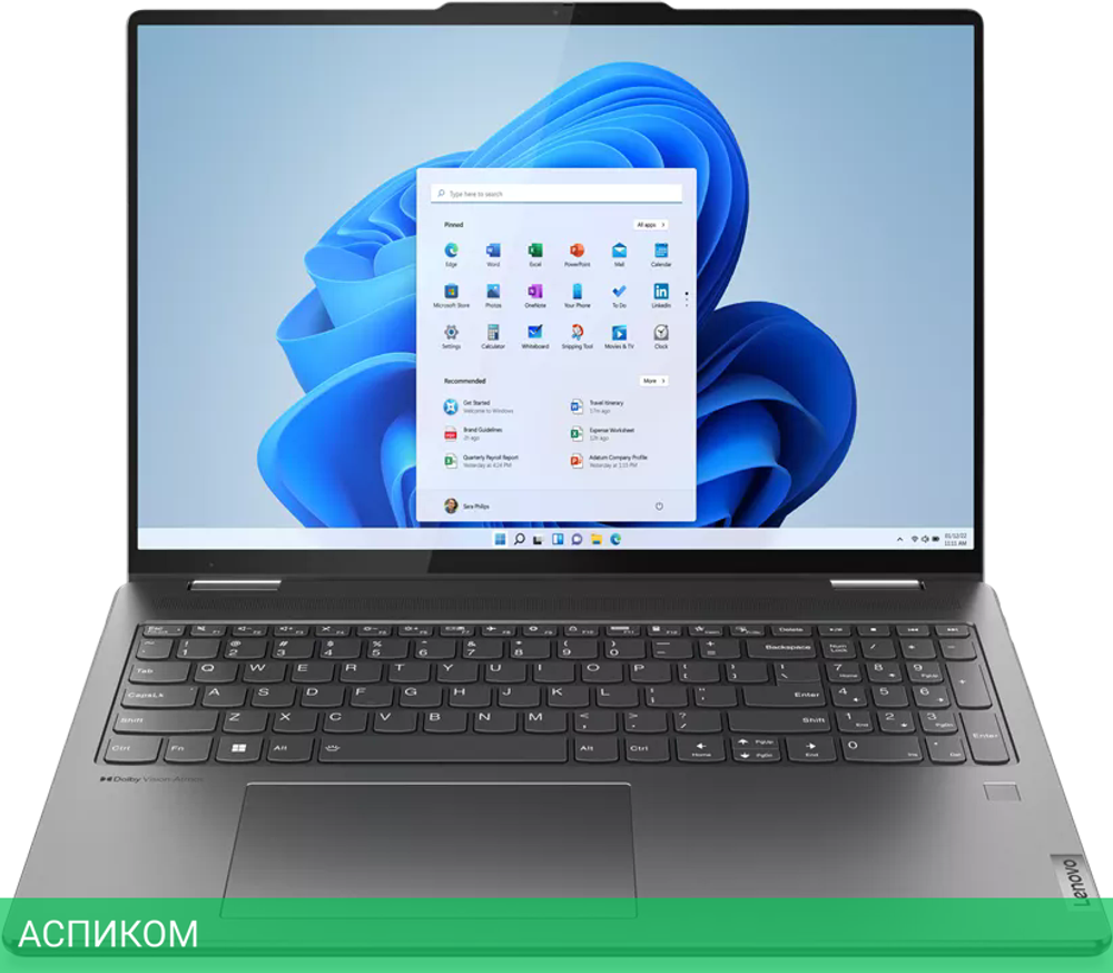 Ноутбук 2-в-1 Lenovo Yoga 7 16IRL8 82YN0051RU