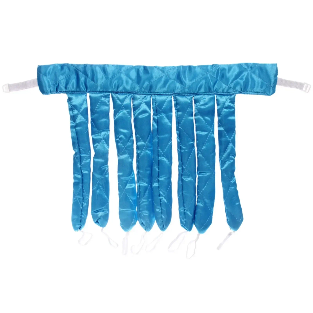 Мягкие атласные бигуди на ленте «KUDRI», цвет бирюзовая волна, 53-63 на 30см