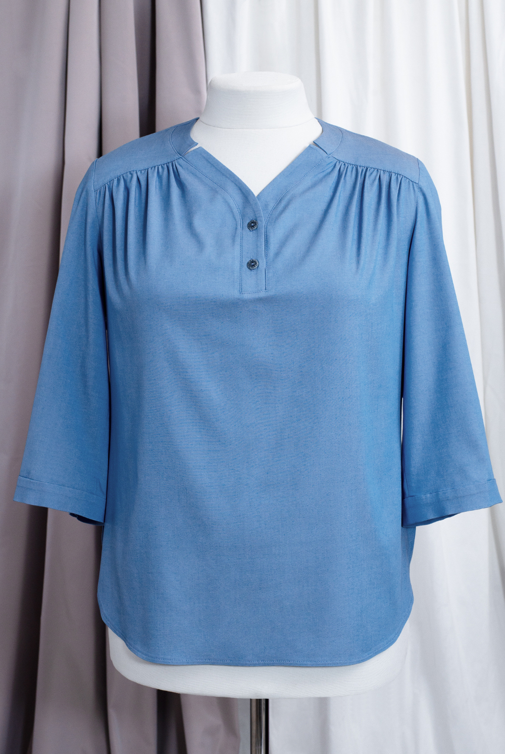 Блузка 1582А, Деним #364Дб091582А