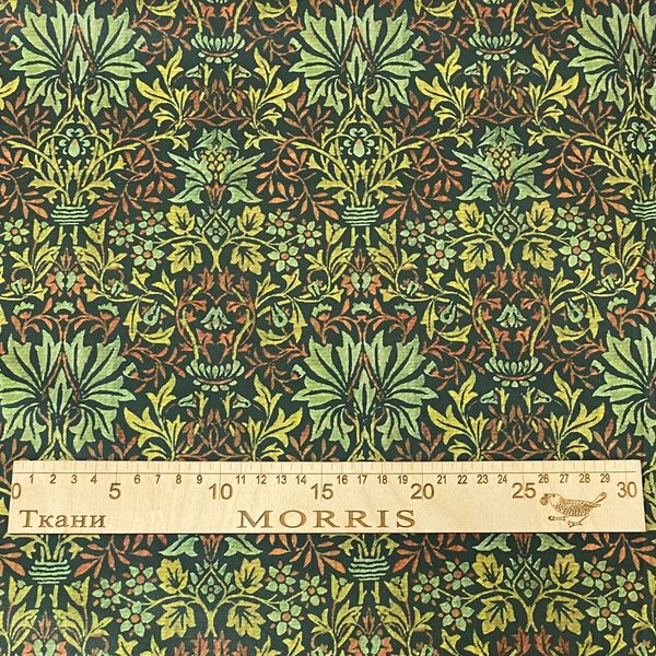 В СТИЛЕ У. МОРРИСА  ЛИСТЬЯ  И ТРАВЫ 100% хлопок Handmade Fabrics 3