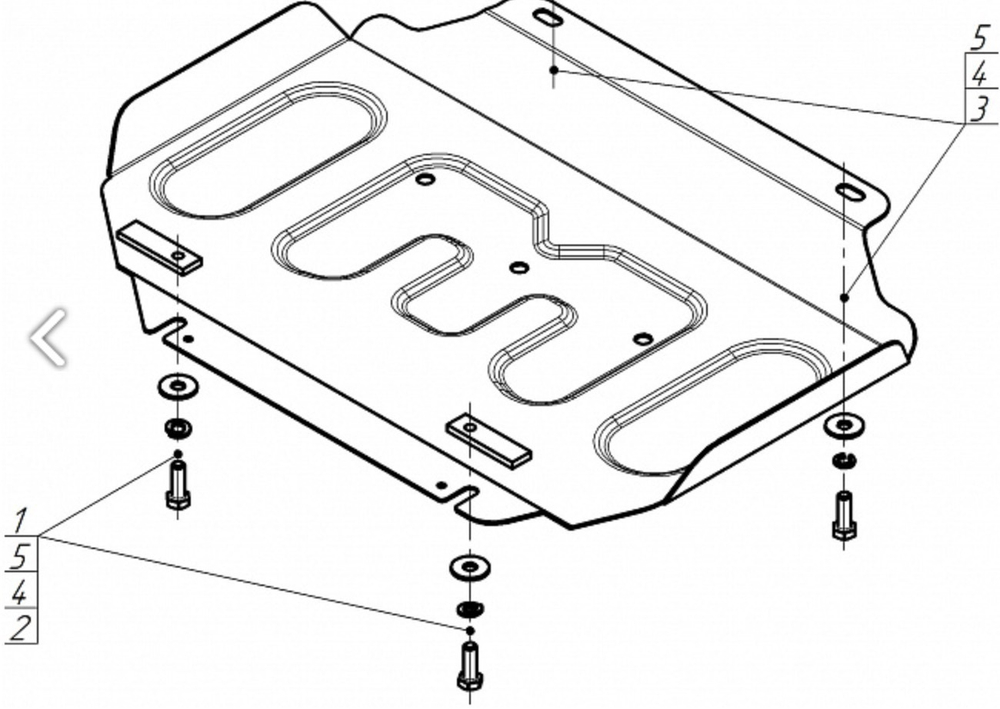 Защита картера для Great Wall Poer Motodor.73114