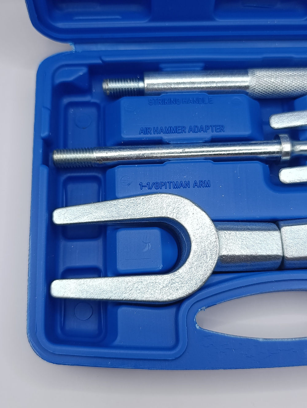 Съемник шаровых опор вилочного типа и рулевых тяг, вилка (5 предметов). Набор вилочных съемников шаровых соединений