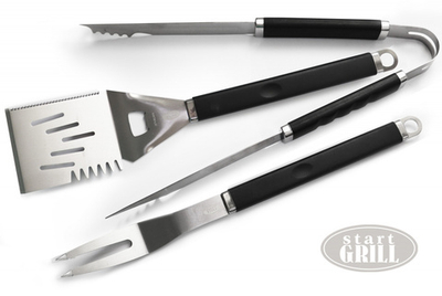 Набор для гриля (рукав: лопатка, вилка, щипцы)