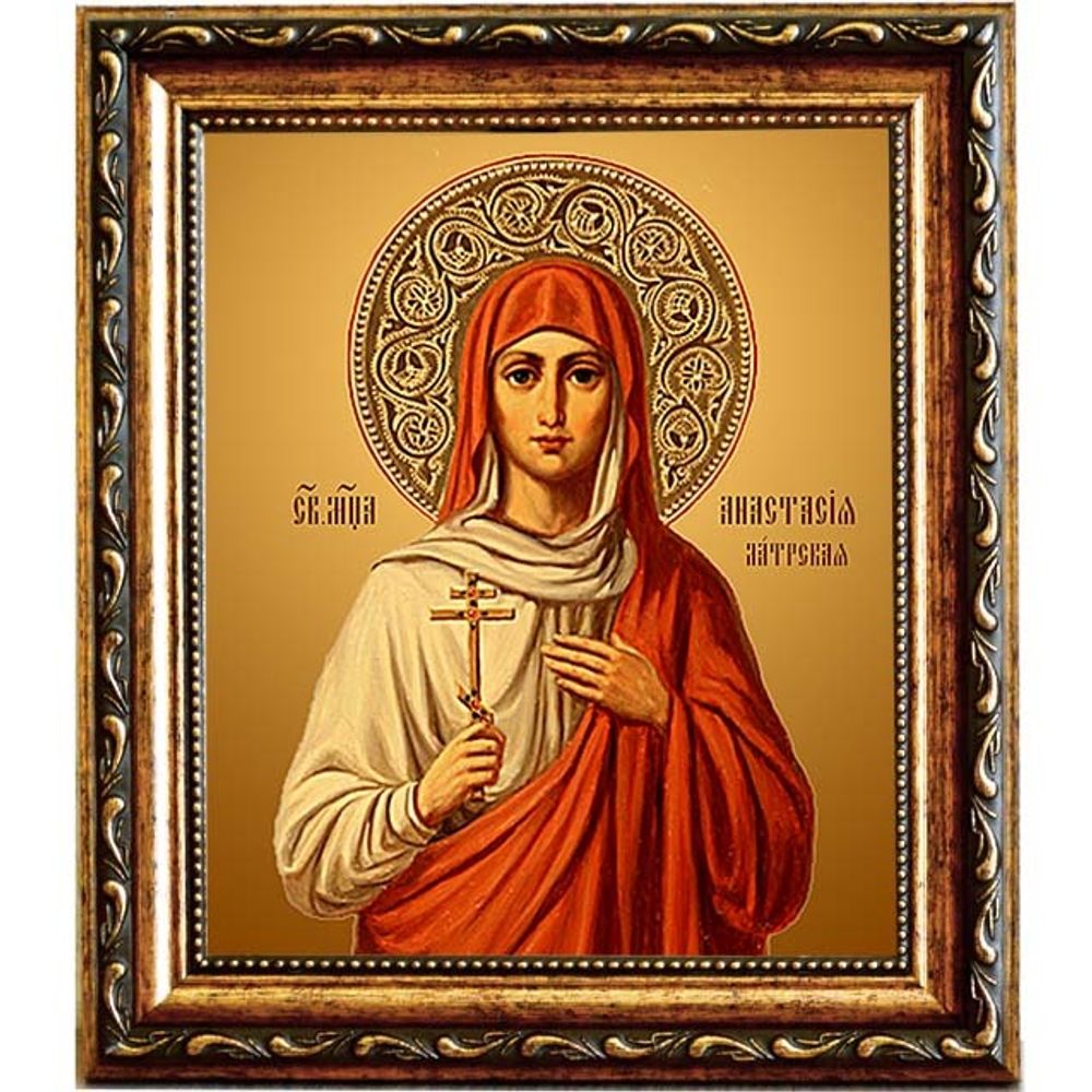 Анастасия Латрская святая. Икона на холсте.