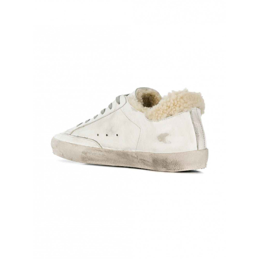 Женские Кеды GOLDEN GOOSE 'SUPERSTAR' С ОВЧИНОЙ