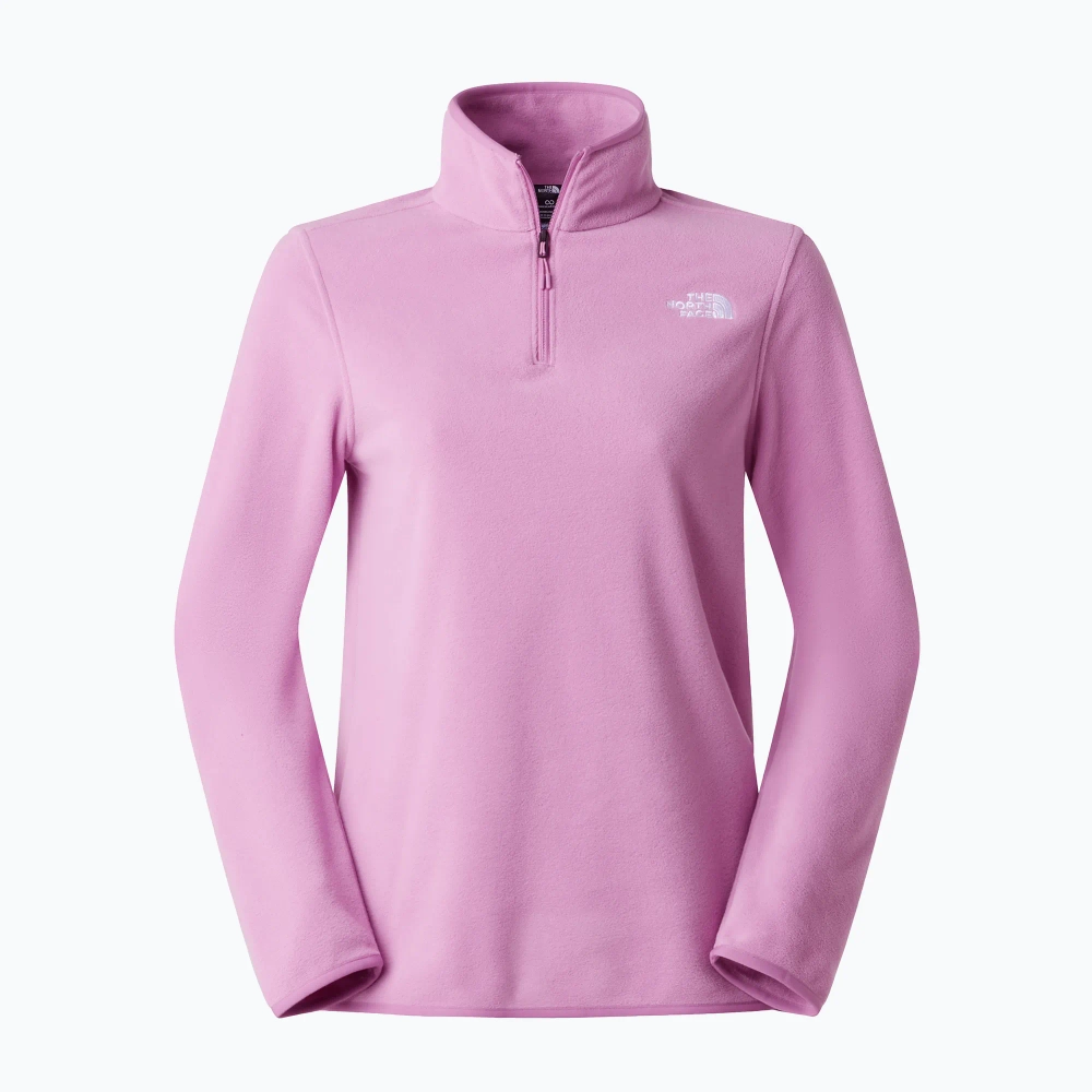 Женская флисовая толстовка The North Face Glacier Fleece 1/4 Zip hushed lavender
