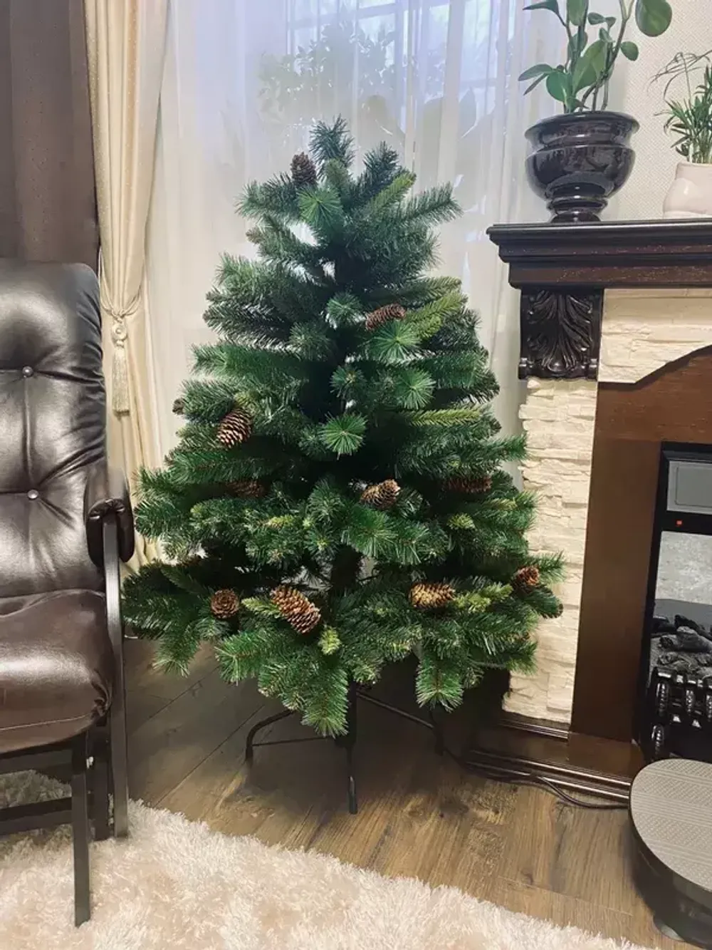 Ель с шишками "Байкальская" (Леска+пвх) высота от 1,2 м до 2,4 м