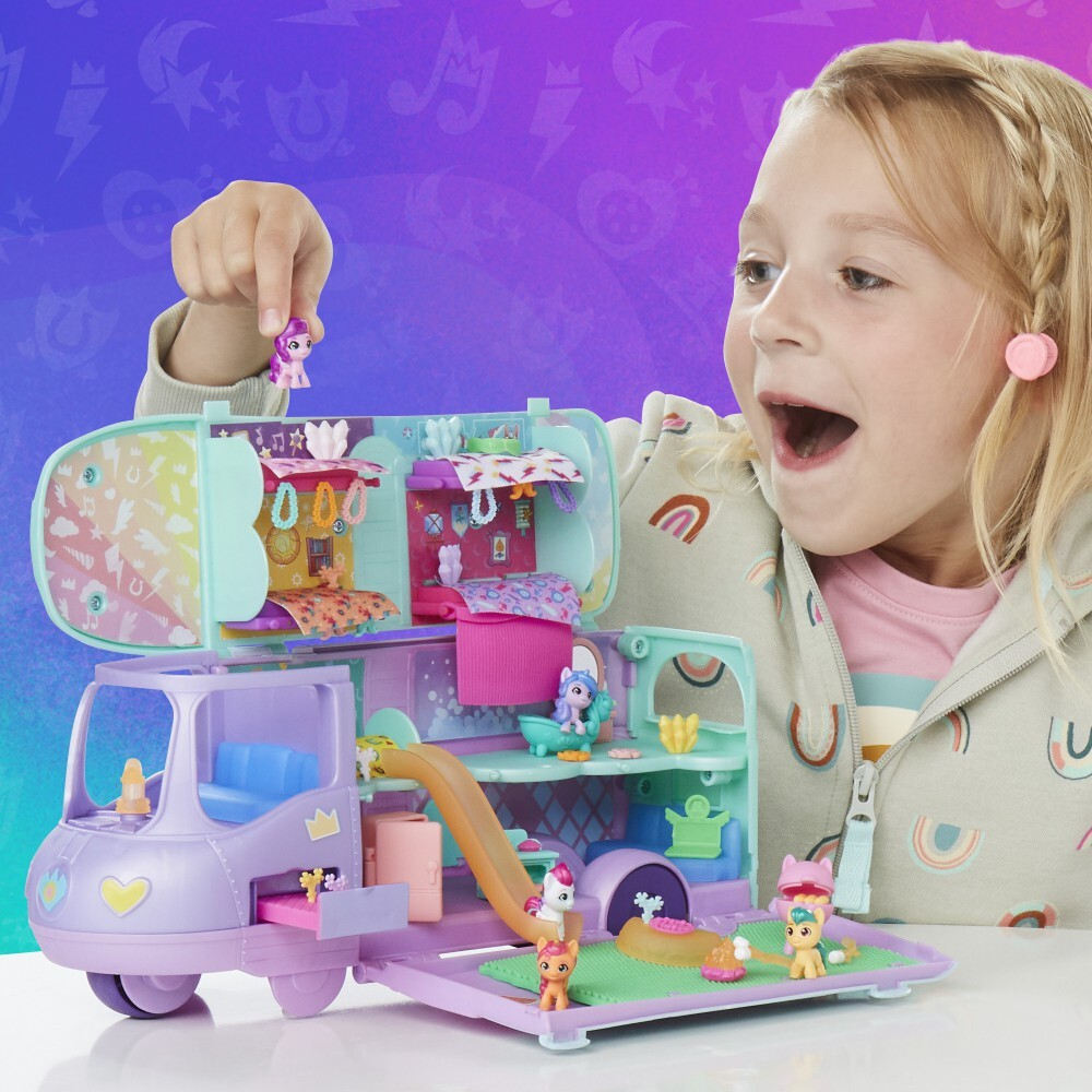 My Little Pony - Мини мир Волшебный автобус пони набор + 5 фигурок F7650 / артикул   F7650  / GTIN 5010994199197