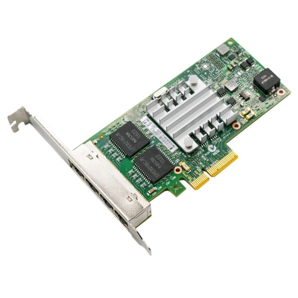 Сетевая Карта Intel I350-T4 v2 Quad RJ45 Gigabit Ports Server Adapter PCI-E , I350T4V2BLK