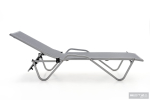 Шезлонг Biotza Hera алюминиевый, серый