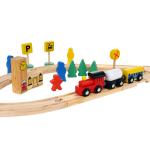 Развивающая игрушка Деревянная дорога 48 элементов, коробка C-41882