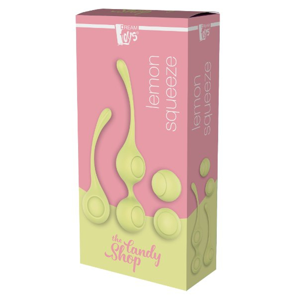 Набор желтых вагинальных шариков Lemon Squeeze (Цвет: желтый)