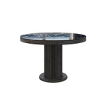 Стол Denver 100+40, круглый раздвижной, глянец