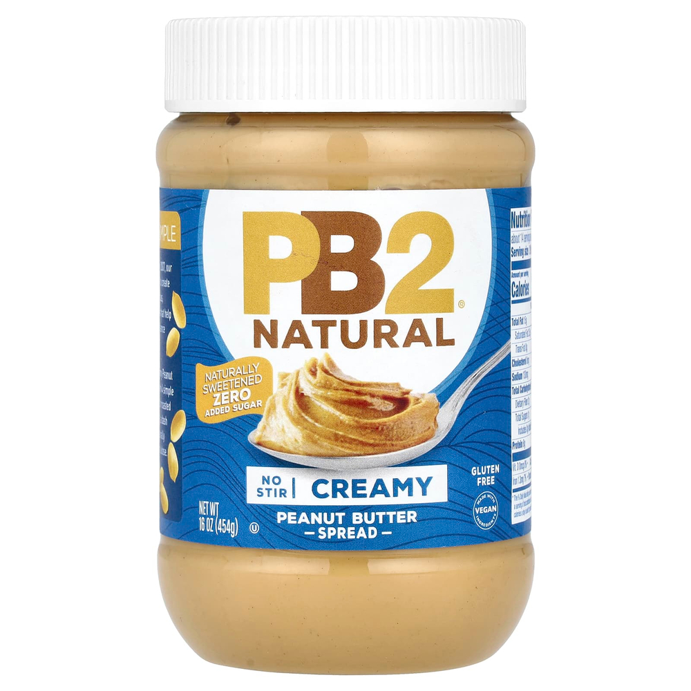 PB2 Foods, Спред с натуральным арахисовым маслом, сливочный, 454 г (16 унций)
