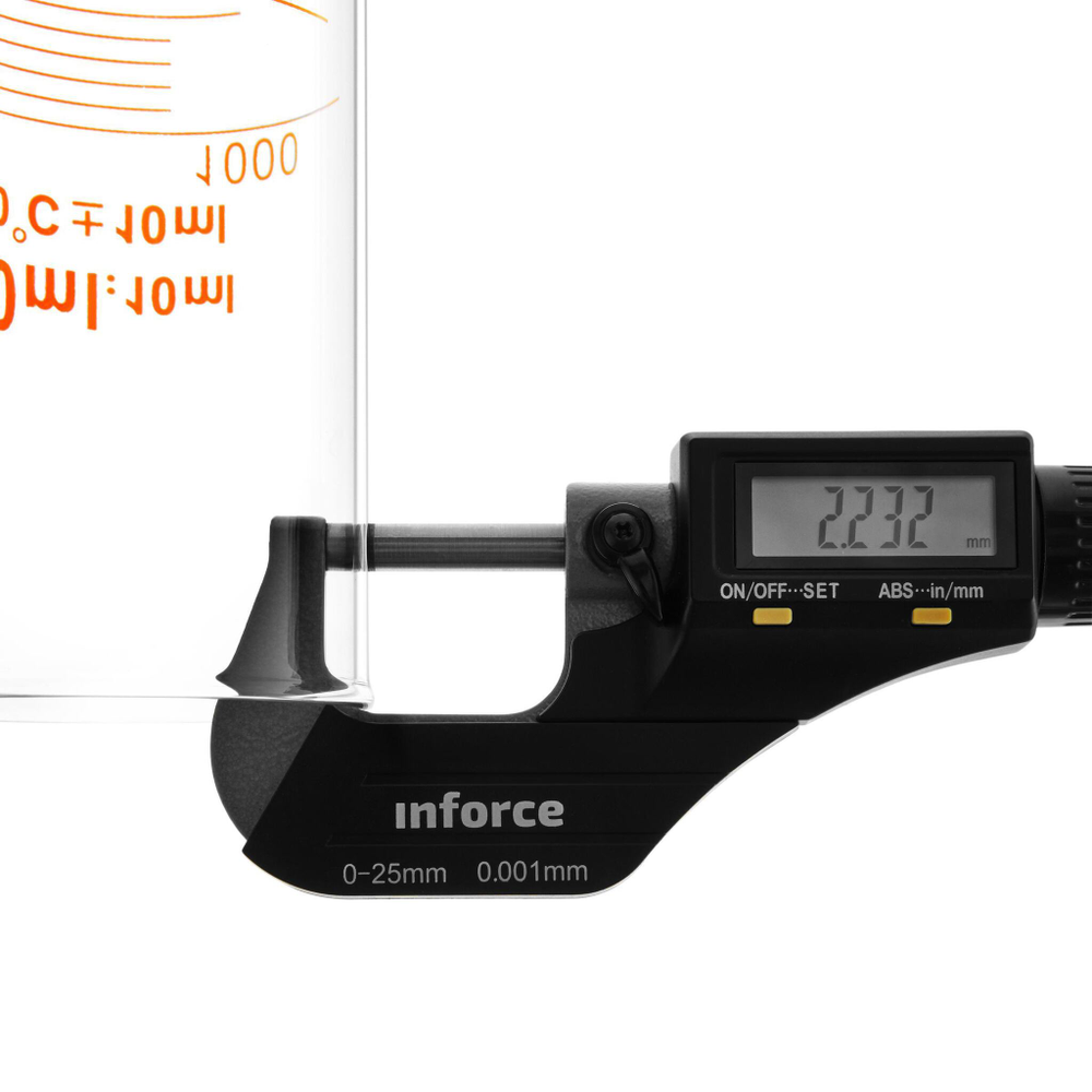 Цилиндр мерный стеклянный с носиком, 1000 мл, на круглом стеклянном основании