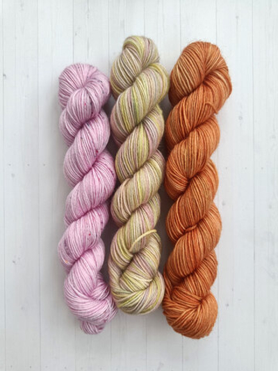 Набор №1 - 3 шт. по 50 гр (розовый, салатового-розовый, оранжевый)