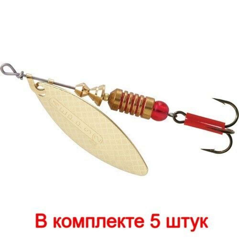 Блесна для рыбалки вращающаяся AGLIA LONG 2, Black