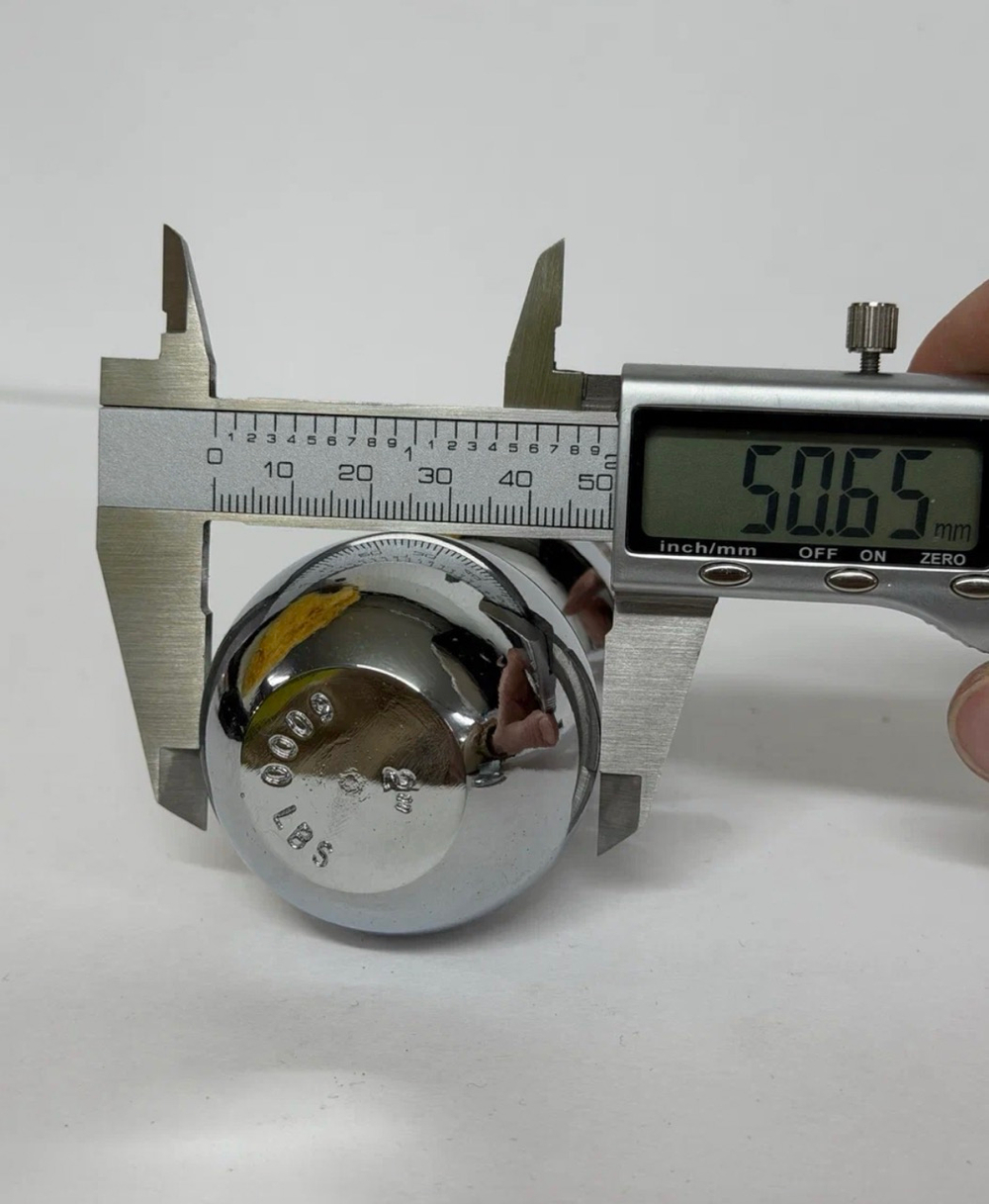 Шар для фаркопа 2 дюйма ~50.8 мм, 3.5 тонн, прицепное устройство для прицепа, ножка стержень М24 (шайба и гайка в комплекте), тип Е , (1 шт.) -