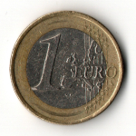 1 евро 2002 год Германия Федеральный орел VF