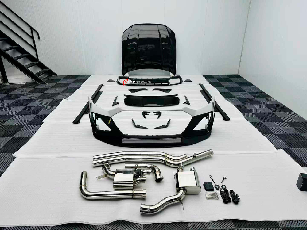 Карбоновый обвес с выхлопной системой для AUDI RS6 C8 2019 - 2023 Ауди