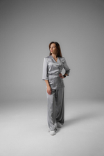 Брюки палаццо сатин