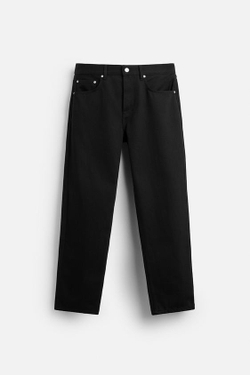 ZARA ДЖИНСЫ STRAIGHT-LEG, ЧЕРНЫЙ