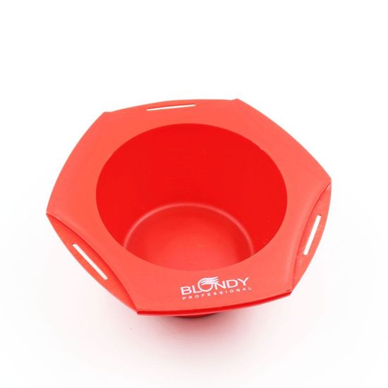 Миска для краски Blondy шестиугольная красная