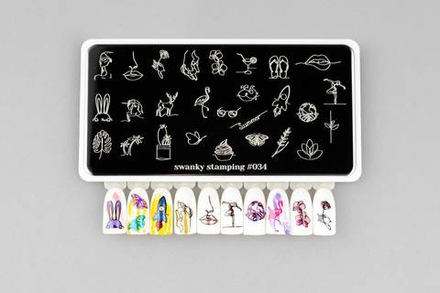 Пластина Swanky Stamping 034